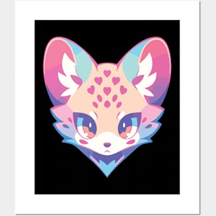 Kawaii Cute Wildcat Series - 009 Posters and Art